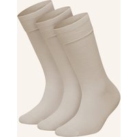 DillySocks Dillysocks 3er-Pack Socken One Color Smooth beige