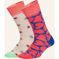DillySocks Dillysocks Socken Beetle Love rot