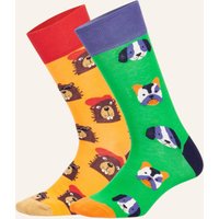 DillySocks Dillysocks Socken Dog Vs Biever gruen