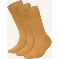 DillySocks Dillysocks 3er-Pack Socken One Color Smooth gelb