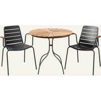cinas Cinas Gartenmöbel-Set Mit 1 Tisch, 2 Stühlen Ellen/Parc grau