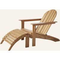 cinas Cinas Gartenmöbel-Set Mit 1 Sessel, 1 Hocker Adirondack braun