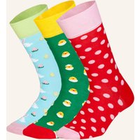 DillySocks Dillysocks Socken Hoppy Days (3er Box) rot