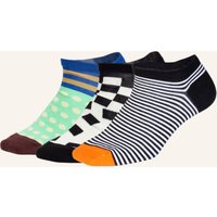 DillySocks Dillysocks Sneakersocken Short Pattern Club weiss