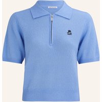 True Religion True Religion Strick-Poloshirt Amara blau