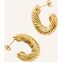 MISSOMA Ohrringe Chubby Wavy Hoops By Glambou gold