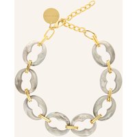 VANESSA BARONI Halskette Turtle Necklace Snow Green Marble By Glambou gold