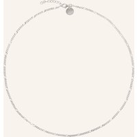 Pompidou Pompidou Halskette Figaro 3mm By Glambou silber