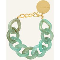 VANESSA BARONI Vanessa Baroni Armband Flat Chain Bracelet Jade By Glambou gruen