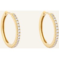 Pompidou Pompidou Creolen Lillian Small Pavé By Glambou gold
