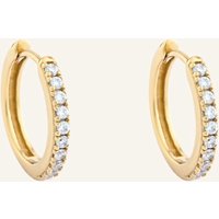 Pompidou Pompidou Creolen Lillian Tiny Pavé By Glambou gold