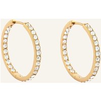Pompidou Pompidou Creolen Lillian Medium Pavé By Glambou gold