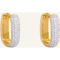 Pompidou Pompidou Creolen Chloe Mini Pavé By Glambou gold
