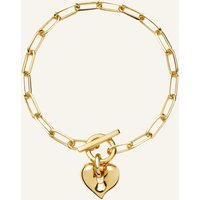 MISSOMA Armbänder Molten Heart T-Bar Chain Bracelet By Glambou gold