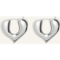 MISSOMA Creolen Molten Heart Medium Hoop Earrings By Glambou silber
