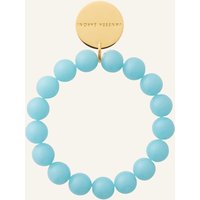 VANESSA BARONI Vanessa Baroni Armbänder Mini Beads Flex Bracelet Opaline Blue By Glambou gold