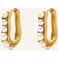 MISSOMA Creolen Pearl Wave Small Hoop Earrings By Glambou gold