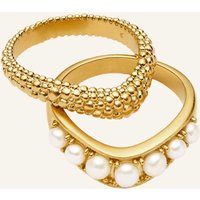 MISSOMA Ringe Pearl Baya Stacking Ring Set By Glambou gold