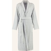 Cawö - Damen Bademantel Schalkragen 3423 - Farbe: weiss/silber - 76 - XL