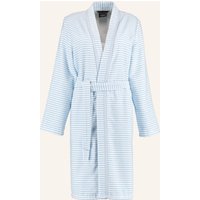 Cawö - Damen Bademantel Kurz Kimono 1214 - Farbe: mittelblau - 11 - XS