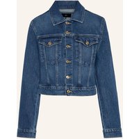 7 For All Mankind 7 For All Mankind Denim Darts Shrunken Jacket blau