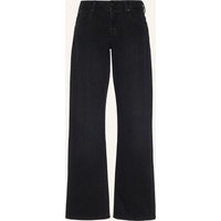 7 For All Mankind Jeans Low Straight Straight Fit schwarz