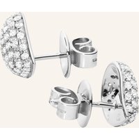 TAMARA COMOLLI Tamara Comolli Ohrstecker Ohrstecker Signature Stud Small Diamond Pavé Mit Diamant Pavé 18k Weißgold silber