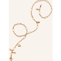 TAMARA COMOLLI Tamara Comolli Halskette Necklace Mikado Delicate 51 Cm 'Camel' With Diamond Pavé Camel Mit Diamant Pavé rosegold