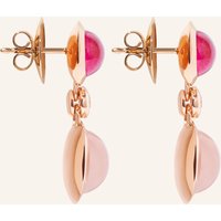 TAMARA COMOLLI Tamara Comolli Ohrhänger Ohrhänger Bouton 2 Cabochons 'Blush' / Classic 18k Roségold rosegold