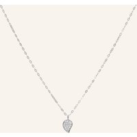 TAMARA COMOLLI Tamara Comolli Halskette Chain Sparkle Drop Diamond Pavé, 1,0 Mm, 45 Cm Aus 18 Karat Weißgold Mit Diamant Pavé silber
