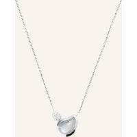 TAMARA COMOLLI Tamara Comolli Halskette Necklace Signature 2 Drops Moonstone Grey / Diamond Pavé 18k Weißgold silber