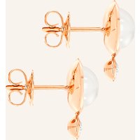 TAMARA COMOLLI Tamara Comolli Ohrstecker Ohrstecker Bouton Moonstone Sand/White / Classic Sand Mondstein 18k Roségold rosegold