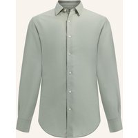 BOGGI MILANO Boggi Milano Hemd Regular Fit Mit Leinen gruen