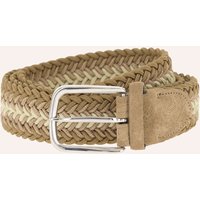 BOGGI MILANO Ledergürtel beige