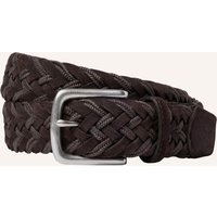 Hackett London Hackett London Gürtel Suede Plait Belt braun