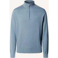 Hackett London Hackett London Pullover Cotton Silk Hzip blau