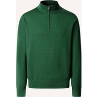 Hackett London Hackett London Pullover Cotton Silk Hzip gruen