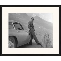 JACOB BADEN Jacob Baden Wandbild Sean Connery Am Set Von Goldfinger Mit Rahmen schwarz