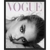 Liv Corday Liv Corday Wandbild Vogue Cover Mit Rahmen schwarz