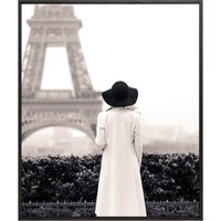 Liv Corday Liv Corday Wandbild Einfach Paris Mit Rahmen schwarz