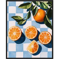 Liv Corday Liv Corday Wandbild Orangen Mit Rahmen schwarz