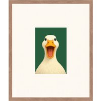 Liv Corday Liv Corday Wandbild Die Fröhliche Ente Mit Rahmen braun