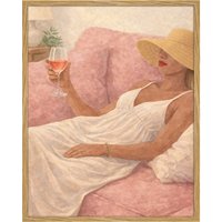 Liv Corday Liv Corday Wandbild Rosé Moment Mit Rahmen weiss