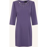 Marc Cain Kleid Mit 3/4-Arm Und Schmucksteinen blau