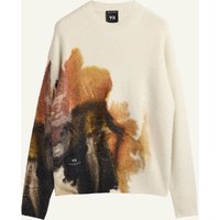 Y-3 Y-3 Aop Strickpullover weiss
