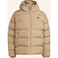 adidas Originals Tonal Hooded Puffer Jacke braun
