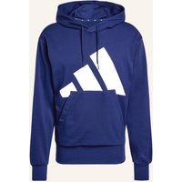 Adidas Essentials Big Logo French Terry Hoodie blau