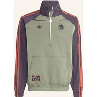 adidas Originals Fc Bayern München Terrace Icons Jacke Mit Reissverschluss Bis Zur Brust gruen