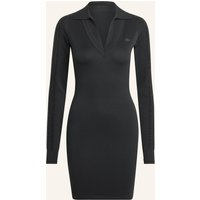 adidas Originals Langärmeliges Kleid Mit Kragen schwarz