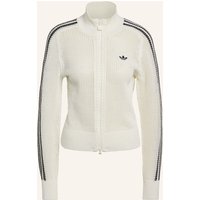 adidas Originals Strickjacke Knitted Crochet Firebird weiss
